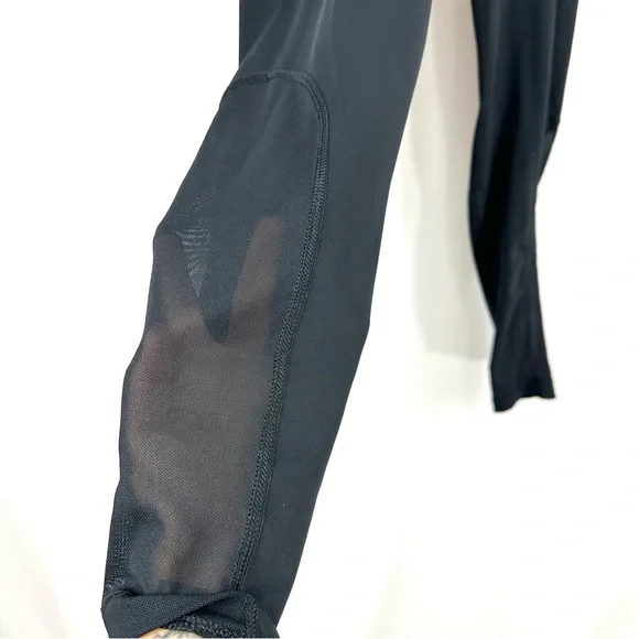 Nike Pro Dri Fit Women’s Sz S Black Activewear Compression Tights Mesh Hem Pants - Picture 3 of 13